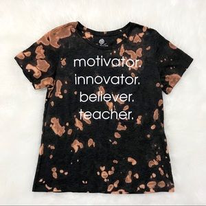 Positive Tees-Hand Reversed Tye-Dyed Tee-New-Sz Med.